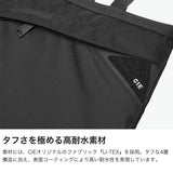 CIE リュック トートバッグ メンズ レディース A4 B4 ファスナー付き シー バッグ 軽量 ナイロン 大人 おしゃれ 7L 防水 弱撥水 ブランド カジュアル 旅行 2WAY 薄マチ 日本製 FLOW TOTE RUCKSACK 022110
