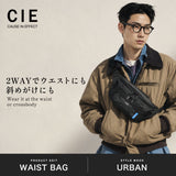 CIE ウエストバッグ ボディバッグ メンズ レディース シー バッグ ブランド 小さめ 軽い カジュアル スポーティ ヨコ型 防水 斜め掛け ナイロン アウトドア ジョギング 日本製 2WAY GRID-0 WAIST PACK 032669