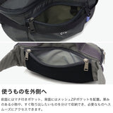 CIE ウエストバッグ ボディバッグ メンズ レディース シー バッグ ブランド 小さめ 軽い カジュアル スポーティ ヨコ型 防水 斜め掛け ナイロン アウトドア ジョギング 日本製 2WAY GRID-0 WAIST PACK 032669