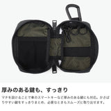 CIE キーケース レディース メンズ ブランド スマートキー シー 日本製 軽量 軽い 防水 ナイロン ラウンドファスナー シンプル おしゃれ 鍵入れ コンパクト 丈夫 大人 ポーチ 小物入れ GRID-0 KEYCASE2-L 032672