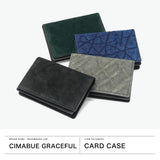 【1年保証】 チマブエ グレースフル 名刺入れ メンズ 革 CIMABUE graceful ブランド 日本製 シンプル 本革 レザー 象革 カードケース 名刺 カード 名刺ケース 二つ折り おしゃれ エレファントレザー