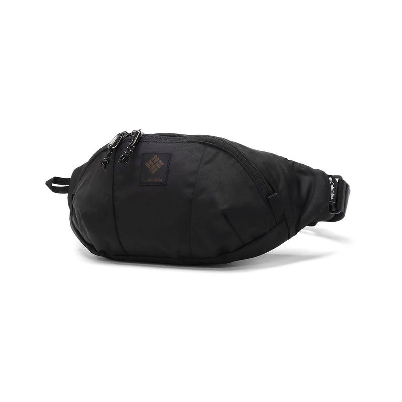 コロンビア ボディバッグ メンズ レディース Columbia ブランド 小さめ 軽量 軽い ナイロン ウエストバッグ ヒップバッグ 撥水 はっ水 横型 カジュアル 黒 2.5L パナシーア PU8666