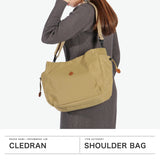 CLEDRAN Shoulder Bag Women's Crossbody Bag Brand A4 CLEDRAN Shoulder Bag Crossbody Adult Elegant Lightweight Large Nylon Made in Japan Water Repellent Casual Handbag FORI 2WAY BAG CL-3823