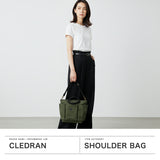 クレドラン ショルダーバッグ レディース 2WAY バッグ CLEDRAN ブランド 女性 おしゃれ 斜めがけバッグ ショルダー トート 手持ち 軽量 B5  横型 ナイロン 本革 革 レザー 日本製 CROIR POCKET 2WAY BAG CL-3852