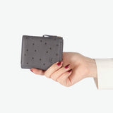 クレドラン 財布 三つ折り財布 レディース CLEDRAN お財布 ブランド 大人 本革 牛革 革 おしゃれ 女性 かわいい 水玉 ドット柄 三つ折り 日本製 小銭入れ コンパクト LIMA DOT TRIFOLD WALLET CL-3891