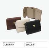 クレドラン 三つ折り財布 レディース ブランド 革 かわいい CLEDRAN 財布 本革 三つ折り ミニ 折り財布 レザー 革財布 コンパクト カードケース 小さめ 小銭入れ 上品 日本製 ARCH CASSETTE MINI WALLET CL-3976