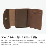 クレドラン 三つ折り財布 レディース ブランド 革 かわいい CLEDRAN 財布 本革 三つ折り ミニ 折り財布 レザー 革財布 コンパクト カードケース 小さめ 小銭入れ 上品 日本製 ARCH CASSETTE MINI WALLET CL-3976
