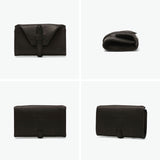 クレドラン 折り財布 レディース ブランド CLEDRAN 財布 本革 牛革 革 レザー カウレザー かぶせ フラップ 大人 小銭入れあり おしゃれ 上品 シンプル ギャルソン 日本製 NOUVE POINT SHORT WALLET CL-4031