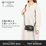 クレドラン ショルダーバッグ レディース ブランド CLEDRAN バッグ 斜めがけ 小さめ 本革 牛革 軽量 軽い レザー ミニ コンパクト スクエア ショルダー ポーチ 上品 大人 無地 日本製 NOS MINI SQUARE SH CL-4045