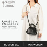 クレドラン ボストンバッグ レディース ブランド CLEDRAN バッグ ハンドバッグ ミニ ショルダーバッグ 斜めがけ 小さめ 本革 牛革 軽量 軽い コンパクト ファスナー付き 日本製 2WAY LISSE MICRO BOSTON CL-4047