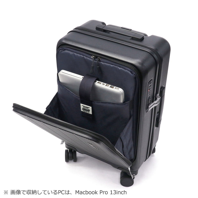 【公認販売店】 コールマン スーツケース 機内持ち込み Sサイズ Coleman フロントオープン キャリーケース 旅行 出張 37L 3～4泊 TSA TSロック 双輪 4輪 小型 FLAP フロントオープンジッパーキャリーS 60005