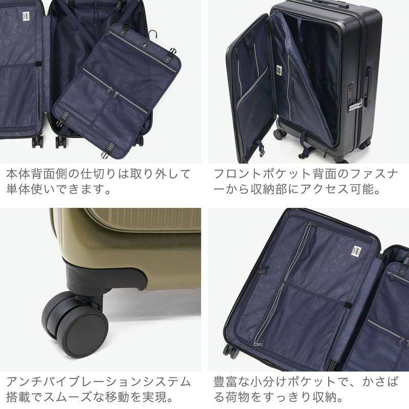 【公認販売店】 コールマン スーツケース 大容量 Coleman フロントオープン Mサイズ キャリーケース 旅行 出張 60L 5～6泊 TSA TSロック 双輪 4輪 FLAP フロントオープンジッパーキャリーM 60006