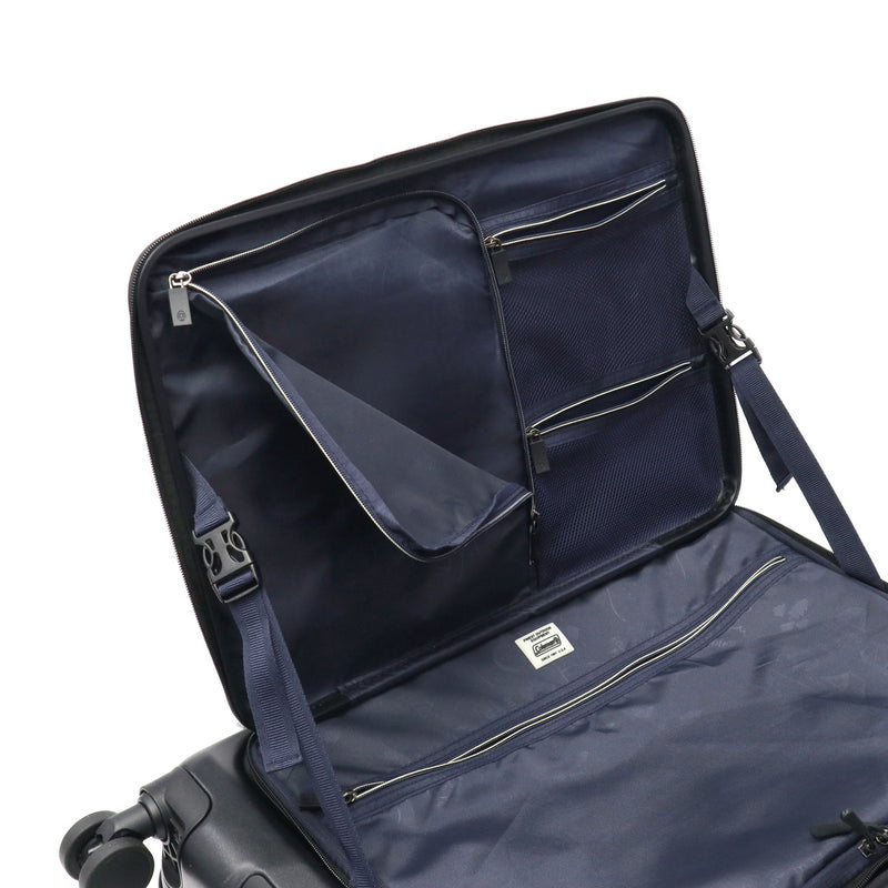 【公認販売店】 コールマン スーツケース 大容量 Coleman フロントオープン Mサイズ キャリーケース 旅行 出張 60L 5～6泊 TSA TSロック 双輪 4輪 FLAP フロントオープンジッパーキャリーM 60006