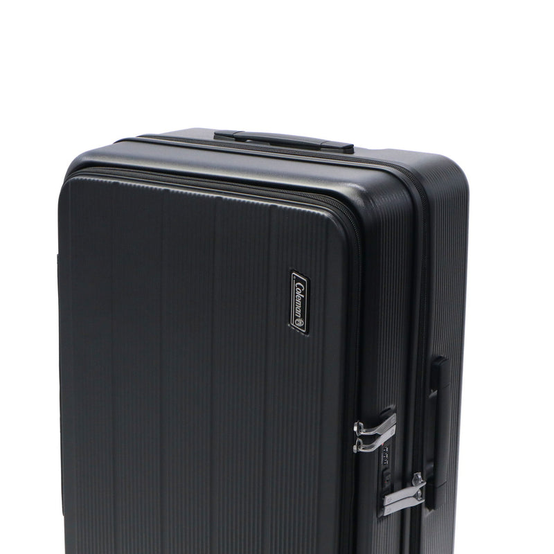 【公認販売店】 コールマン スーツケース 大容量 Coleman フロントオープン Mサイズ キャリーケース 旅行 出張 60L 5～6泊 TSA TSロック 双輪 4輪 FLAP フロントオープンジッパーキャリーM 60006