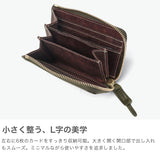 コルボ 二つ折り財布 メンズ レディース 本革 CORBO. 財布 日本製 ブランド 大人 札 小銭 小銭入れあり 小さめ 小さい コンパクト 革 レザー 牛革 プエブロ SLATE PUEBLO L字ファスナーコンパクト財布 1LN-1716