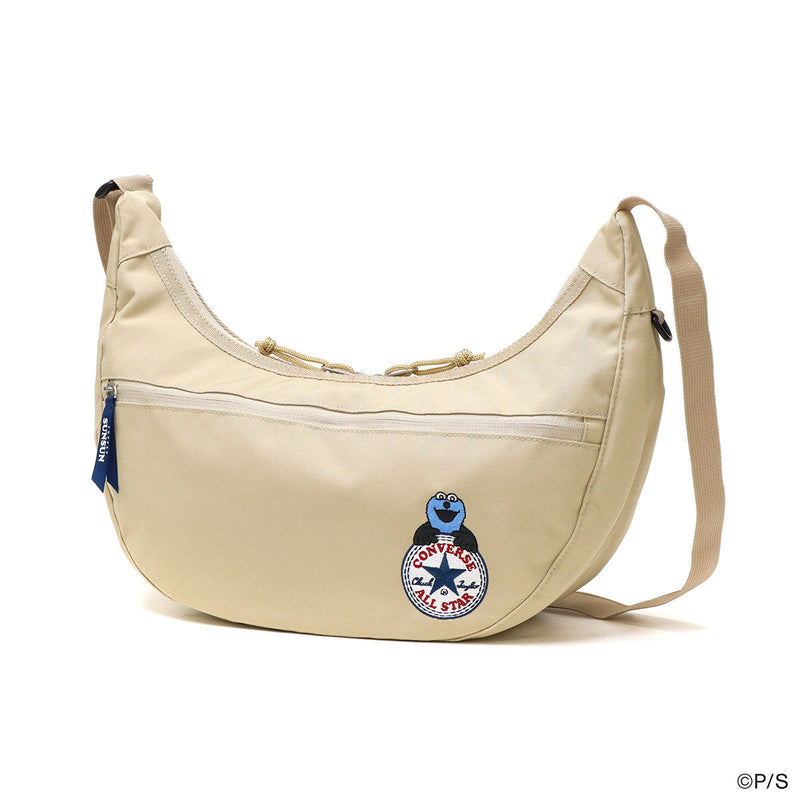 Beg Bahu Converse Untuk Lelaki Dan Wanita Converse Crossbody Cross Lightweight Cute Cute Sunsun Collaboration Collaboration Collaboration Logo Sling Crescent Moon A5 Puppetsunsun CV Sunsun Crescent Sling Bag 80981000