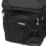 コンバース リュック 通学 レディース メンズ 大容量 CONVERSE 女子 男子 大学生 軽量 軽い PC カジュアル ブランド ボックス型 A3 A4 33L ポーチ リュックサック CV RUBBER PATCH BOX BACKPACK 81640100