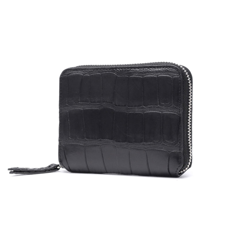 Creed Wallet Bifold Wallet Men's Women's Bifold Creed Bifold Brand Genuine Leather Leather Crocodile Zipper Box-shaped Coin Purse Stylish Adult Folding Wallet Coin Purse CROCODILE RF middle 456C142