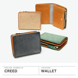Creed Wallet Bifold Wallet Men's Women's Bifold Creed Bifold Brand Genuine Leather Leather Cowhide Stylish Adult Folding Wallet Coin Purse Adult Simple Compact SIBILLA middle 335C144N