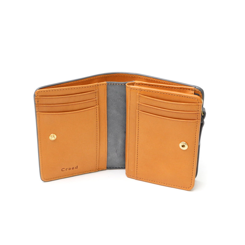 Creed Wallet Bifold Wallet Men's Women's Bifold Creed Bifold Brand Genuine Leather Leather Cowhide Stylish Adult Folding Wallet Coin Purse Adult Simple Compact SIBILLA middle 335C144N