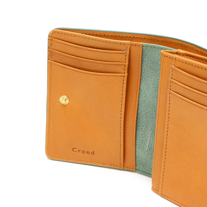 Creed Wallet Bifold Wallet Men's Women's Bifold Creed Bifold Brand Genuine Leather Leather Cowhide Stylish Adult Folding Wallet Coin Purse Adult Simple Compact SIBILLA middle 335C144N