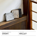クルニー 財布 メンズ レディース CRONY. 本革 革 ブランド スリム 薄型 日本製 コンパクト ミニ ミニ財布 L字 革財布 男性 女性 小銭入れあり L字ファスナー 薄い MIKAGE HALF ZIP WALLET SMALL CRMK-05