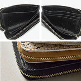 クルニー 財布 メンズ レディース CRONY. 本革 革 ブランド スリム 薄型 日本製 コンパクト ミニ ミニ財布 L字 革財布 男性 女性 小銭入れあり L字ファスナー 薄い MIKAGE HALF ZIP WALLET SMALL CRMK-05