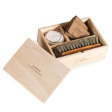 SLOW Slow Maintenance Kit Leather Leather Care Maintenance Set Columbus Cream Cross Cloth Brush CS01C