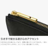 アンサ 長財布 レディース 薄い Ense 財布 ブランド 本革 L字ファスナー 軽量 軽い 革 レザー 山羊革 ゴートスキン L字 ファスナー 小銭入れ 日本製 L-zipper long wallet ew131