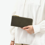 アンサ 長財布 レディース 薄い Ense 財布 ブランド 本革 L字ファスナー 軽量 軽い 革 レザー 山羊革 ゴートスキン L字 ファスナー 小銭入れ 日本製 L-zipper long wallet ew131