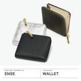 アンサ 財布 レディース Ense ブランド 本革 L字ファスナー 軽量 ミニ財布 コインケース 軽い 革 レザー 山羊革 ゴートスキン L字 ファスナー 小銭入れ 薄い ミニ コンパクト 日本製 L-zipper wallet ew130