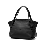 アンサ トートバッグ レディース ファスナー付き Ense トート バッグ レザー ブランド 小さめ 革 本革 自立 ハンドバッグ A5 黒 グレー おしゃれ マチ広め きれいめ イタリアンレザー tote mini ens202