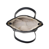 アンサ トートバッグ レディース ファスナー付き Ense トート バッグ レザー ブランド 小さめ 革 本革 自立 ハンドバッグ A5 黒 グレー おしゃれ マチ広め きれいめ イタリアンレザー tote mini ens202