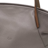 アンサ トートバッグ レディース ファスナー付き Ense トート バッグ レザー ブランド 小さめ 革 本革 自立 ハンドバッグ A5 黒 グレー おしゃれ マチ広め きれいめ イタリアンレザー tote mini ens202