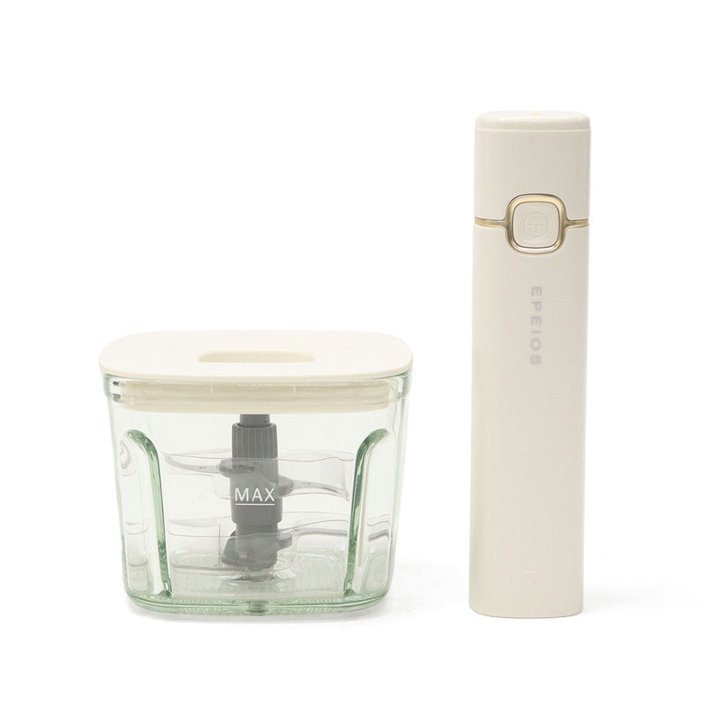 【正規品1年保証】 EPEIOS フードプロセッサー エペイオス コードレス 充電式 フードチョッパー ミキサー ブレンダー みじん切り おろし ホイップ コンパクト ガラス製 LOAF フードプロセッサーTINT EPEM001