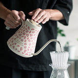 【正規品1年保証】 EPEIOS ケトル 電気 おしゃれ 温度調整 エペイオス 電気ケトル コーヒー 珈琲 ドリップ ステンレス 保温 タイマー機能 湯沸かし 色変化 シンプル 細口 レオパード柄 900mL LUX900 JPCCN