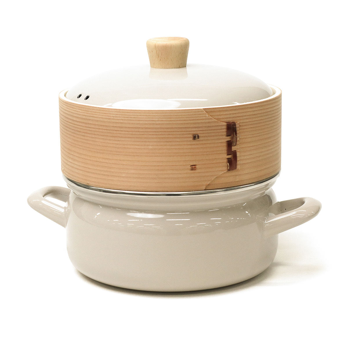 富士ホーロー ホーロー鍋 両手 FUJIHORO せいろ 鍋 ホーロー ほうろう