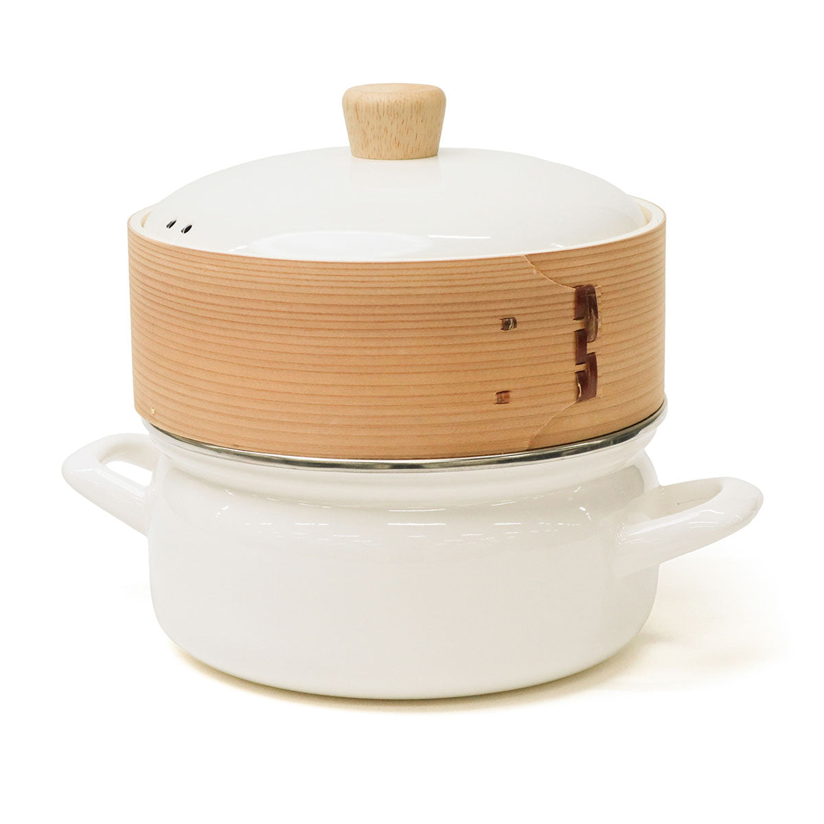 富士ホーロー ホーロー鍋 両手 FUJIHORO せいろ 鍋 ホーロー ほうろう