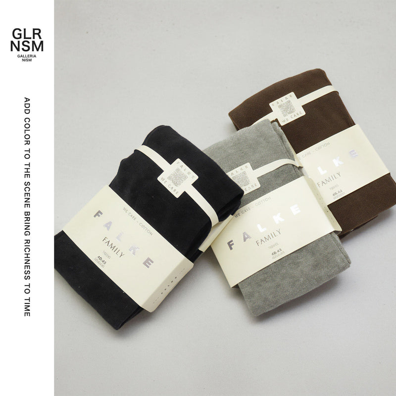 ファルケ タイツ レディース 黒 ブラック FALKE ファミリータイツ レッグウェア コットン 綿 快適 フィット 立体的 おしゃれ 防寒 冷え対策 暖かい ブランド 大人 無地 透けない 機能性 丈夫 FAMILY TIGHTS 48790