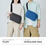 【正規取扱店】 Filer ショルダーバッグ メンズ レディース ブランド 斜めがけバッグ フィレール バッグ カジュアル 軽い 軽量 撥水 ナイロン 斜めがけ 大人 おしゃれ 横 B5 小さめ 日本製 SIWA SHOULDER OG-015