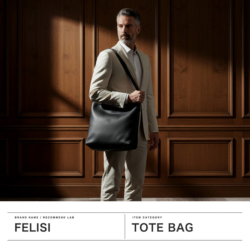 【正規品1年保証】 フェリージ トートバッグ メンズ レディース 大きめ B4 A4 Felisi バッグ ショルダーバッグ ショルダー 革 牛革 本革 レザー 横型 ブランド 軽量 軽い 大容量 2WAY 黒 STORICO 10/30/2/LD+DS