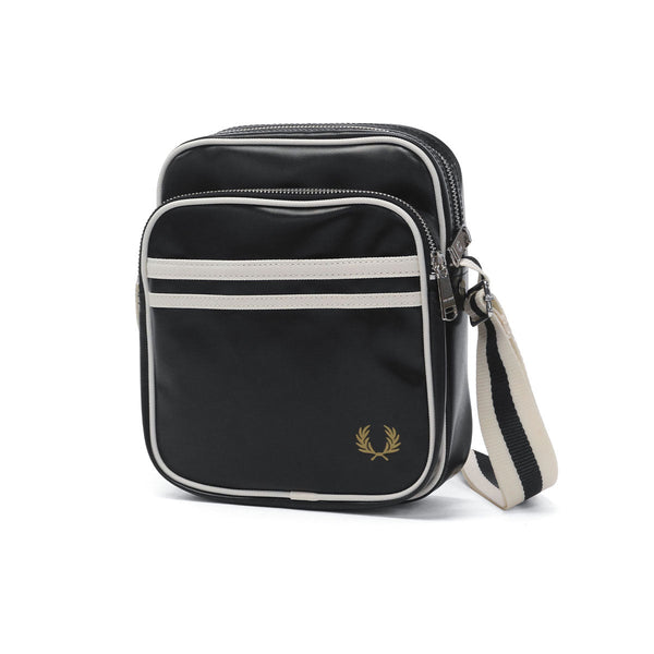 弗雷德·佩里（Fred Perry）的肩袋男士女士胸腔袋品牌弗雷德·佩里（Fred Perry）crossbody小轻巧拉链凉爽休闲成人迷你肩肩肩a5 3l经典侧袋L8258