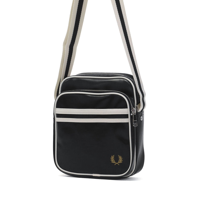 弗雷德·佩里（Fred Perry）的肩袋男士女士胸腔袋品牌弗雷德·佩里（Fred Perry）crossbody小輕巧拉鍊涼爽休閒成人迷你肩肩肩a5 3l經典側袋L8258