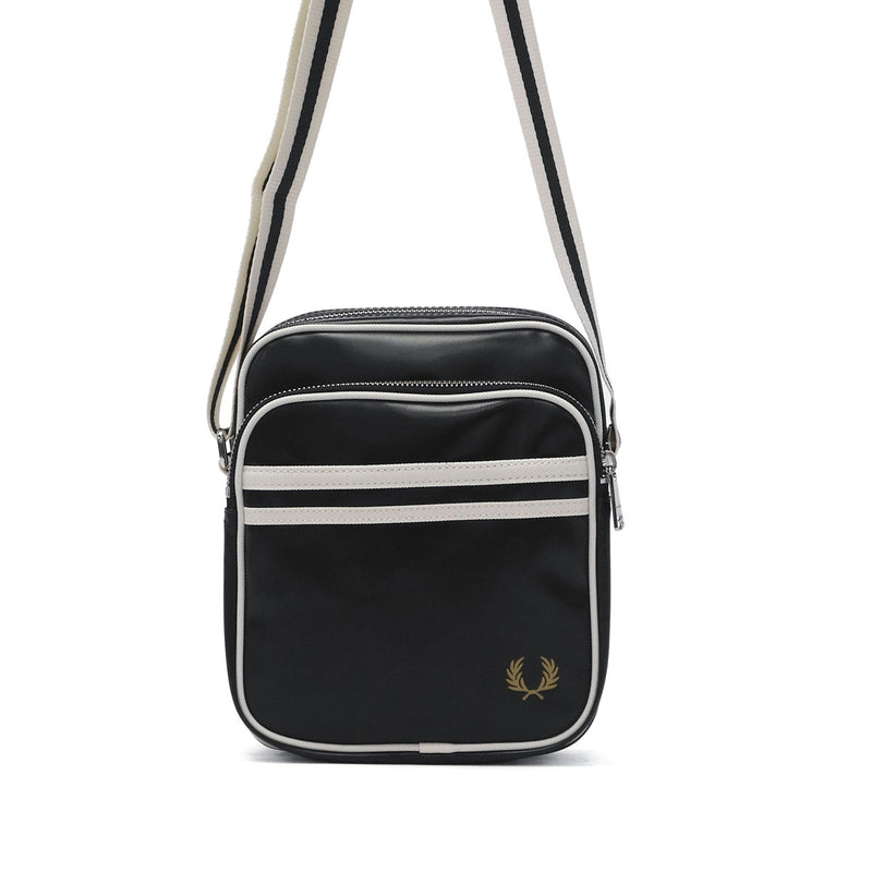 弗雷德·佩里（Fred Perry）的肩袋男士女士胸腔袋品牌弗雷德·佩里（Fred Perry）crossbody小輕巧拉鍊涼爽休閒成人迷你肩肩肩a5 3l經典側袋L8258