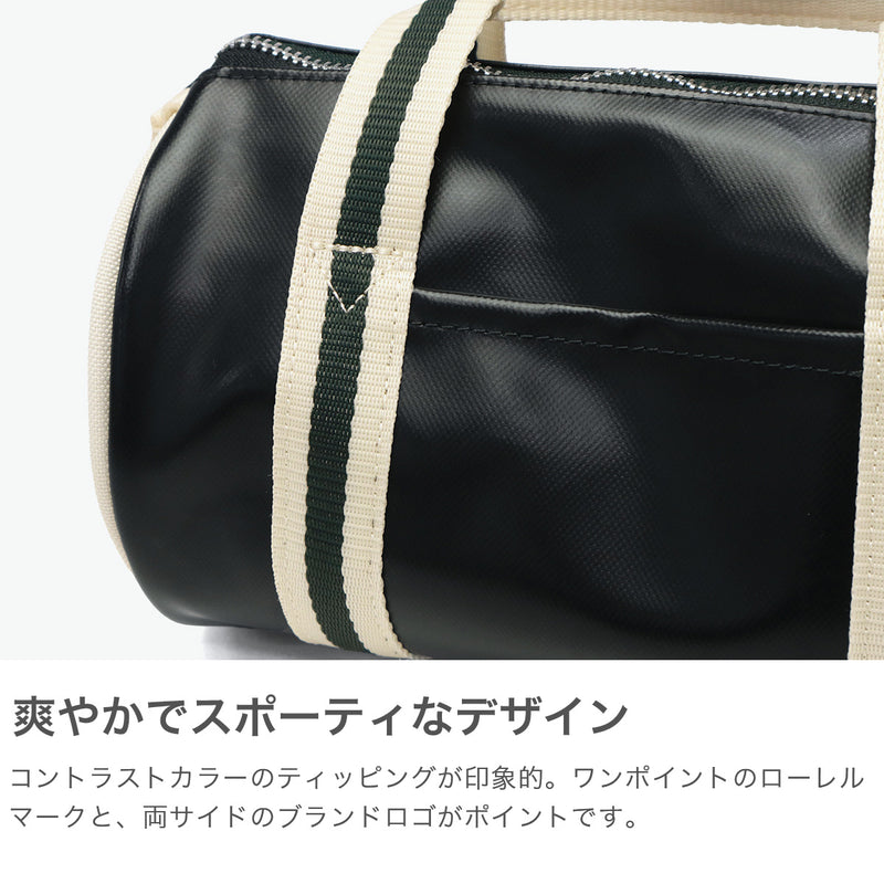 フレッドペリー ショルダーバッグ レディース メンズ FRED PERRY バッグ 小さめ おしゃれ ブランド 軽量 斜めがけ ミニボストン ミニショルダー ミニバレルバッグ 2WAY 3L Classic Mini Barrel Bag L9256