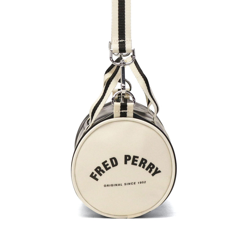 フレッドペリー ショルダーバッグ レディース メンズ FRED PERRY バッグ 小さめ おしゃれ ブランド 軽量 斜めがけ ミニボストン ミニショルダー ミニバレルバッグ 2WAY 3L Classic Mini Barrel Bag L9256