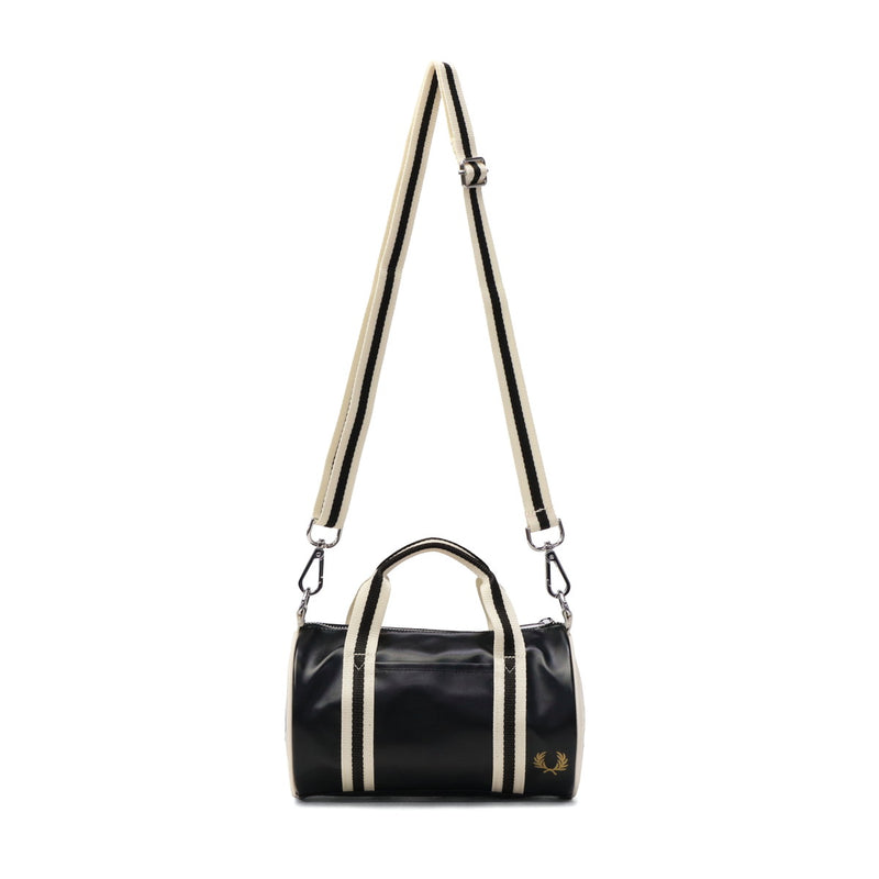 フレッドペリー ショルダーバッグ レディース メンズ FRED PERRY バッグ 小さめ おしゃれ ブランド 軽量 斜めがけ ミニボストン ミニショルダー ミニバレルバッグ 2WAY 3L Classic Mini Barrel Bag L9256