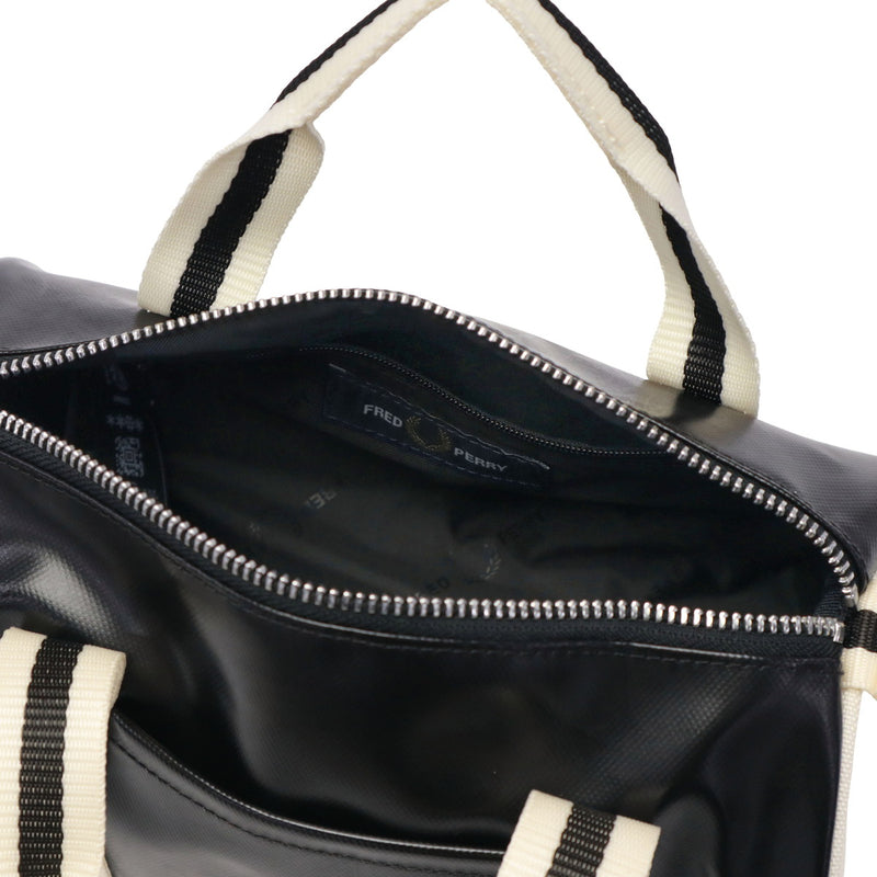 フレッドペリー ショルダーバッグ レディース メンズ FRED PERRY バッグ 小さめ おしゃれ ブランド 軽量 斜めがけ ミニボストン ミニショルダー ミニバレルバッグ 2WAY 3L Classic Mini Barrel Bag L9256