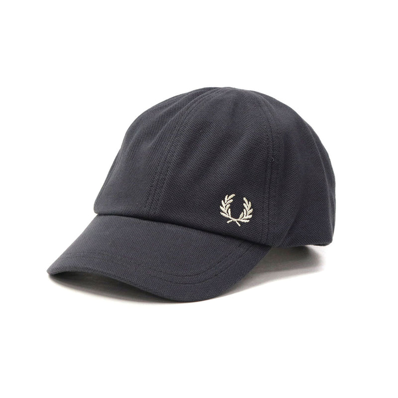 弗雷德·佩里（Fred Perry Cap）男子女士弗雷德·佩里（Fred Perry）帽子棒球帽品牌时尚黑色休闲简单经典轻巧徽标刺绣一点点Pique Classic Cap HW6726