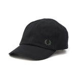 弗雷德·佩里（Fred Perry Cap）男子女士弗雷德·佩里（Fred Perry）帽子棒球帽品牌时尚黑色休闲简单经典轻巧徽标刺绣一点点Pique Classic Cap HW6726